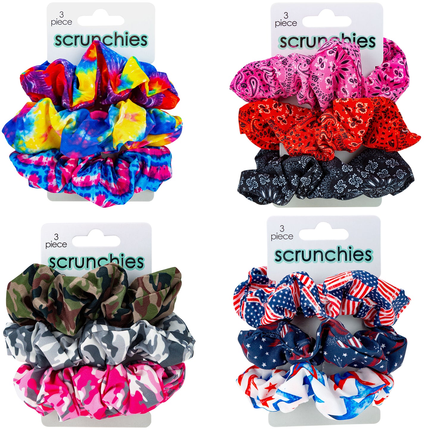 Silky Soft Scrunchies - Set of 3