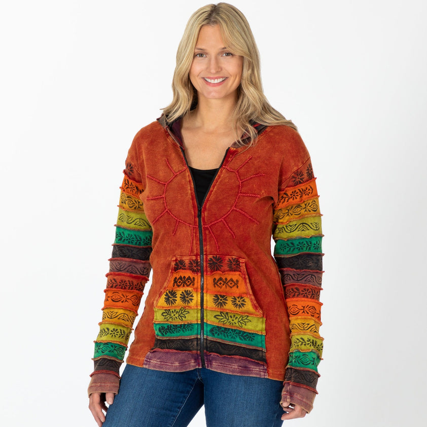 Sunshine Daydream Hooded Jacket | Fair Trade Women's Jacket | The ...