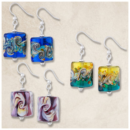 Colors of Inspiration Glass Earrings