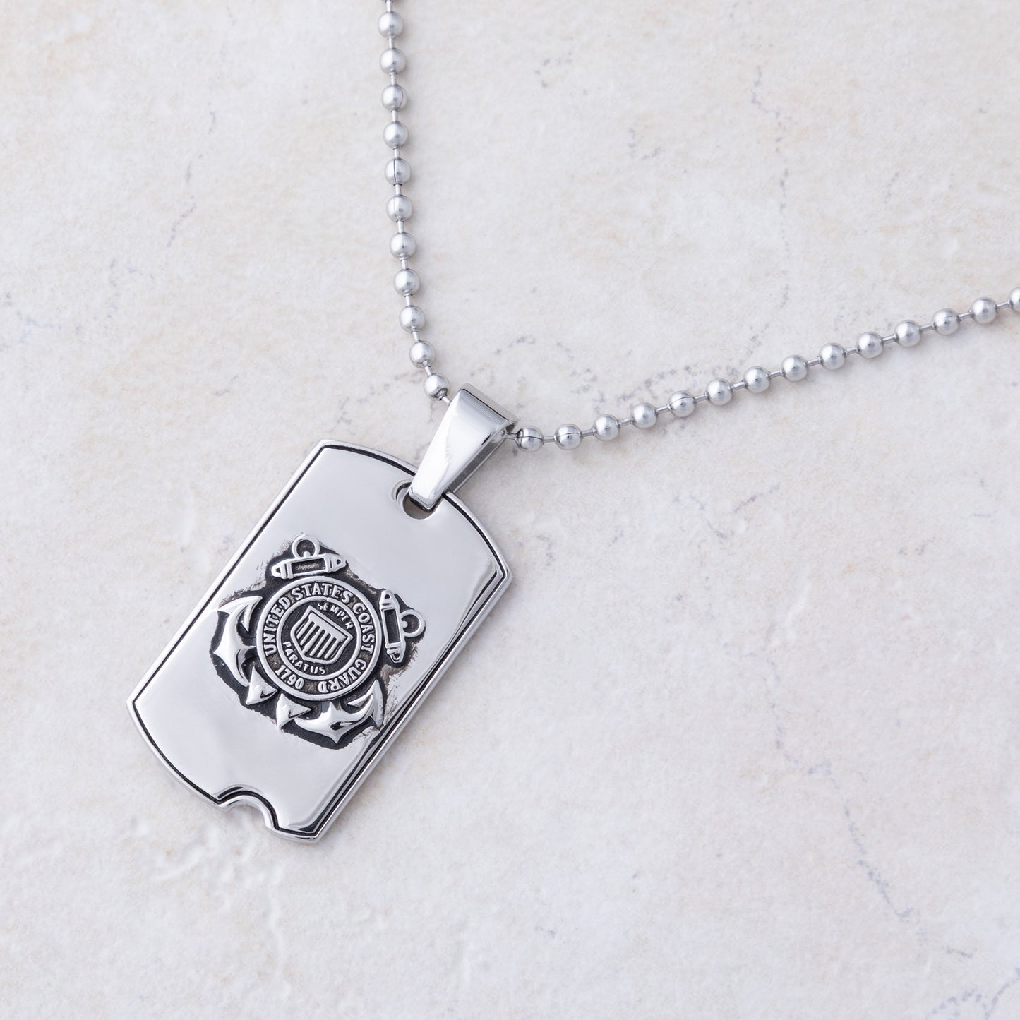 St. Michael Military Dog Tag Necklace