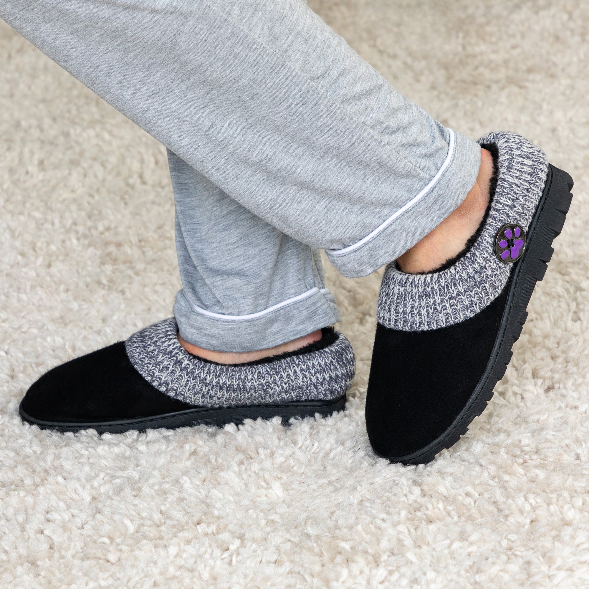 Purple Paw Comfy Clog Slippers