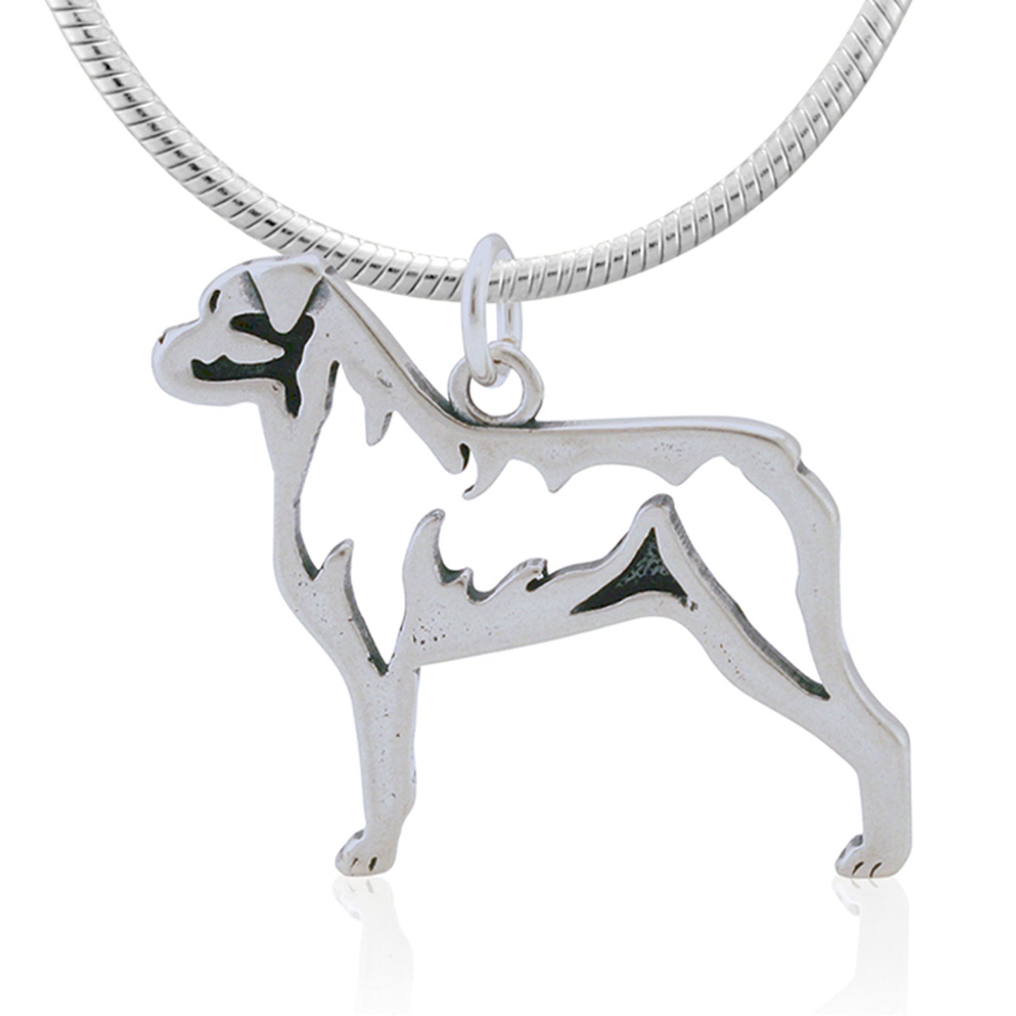 Recycled Sterling Dog Breed Necklace