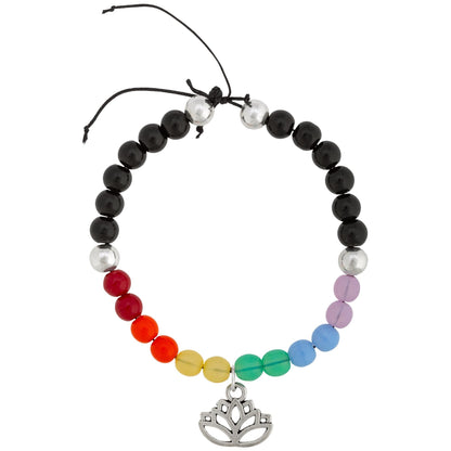 Rainbow Lotus Adjustable Bracelet!
