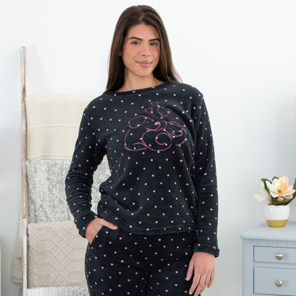 Super Cozy&trade; Pink Polka Dots Pets Pajama Set