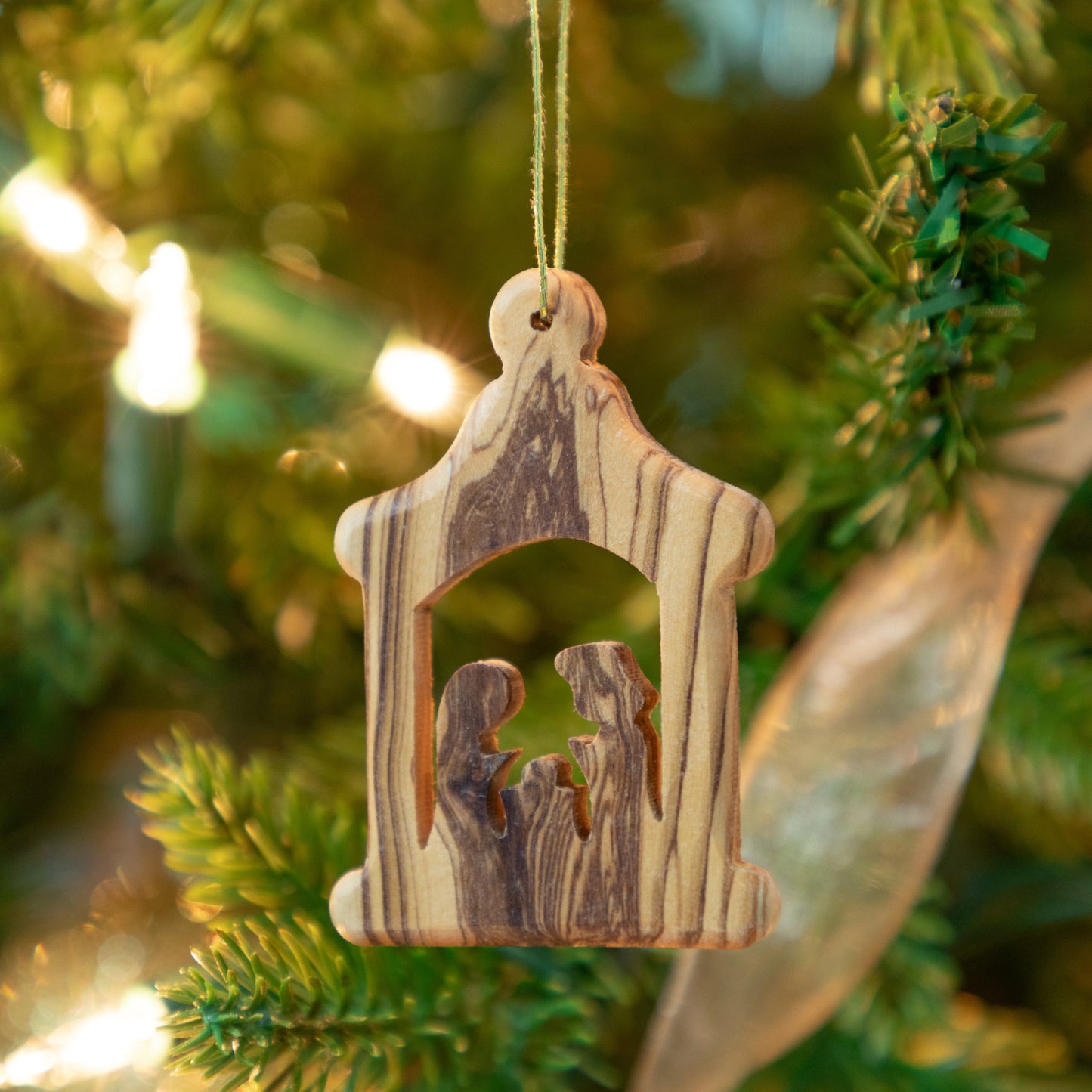 Hand Carved Olive Wood Ornament
