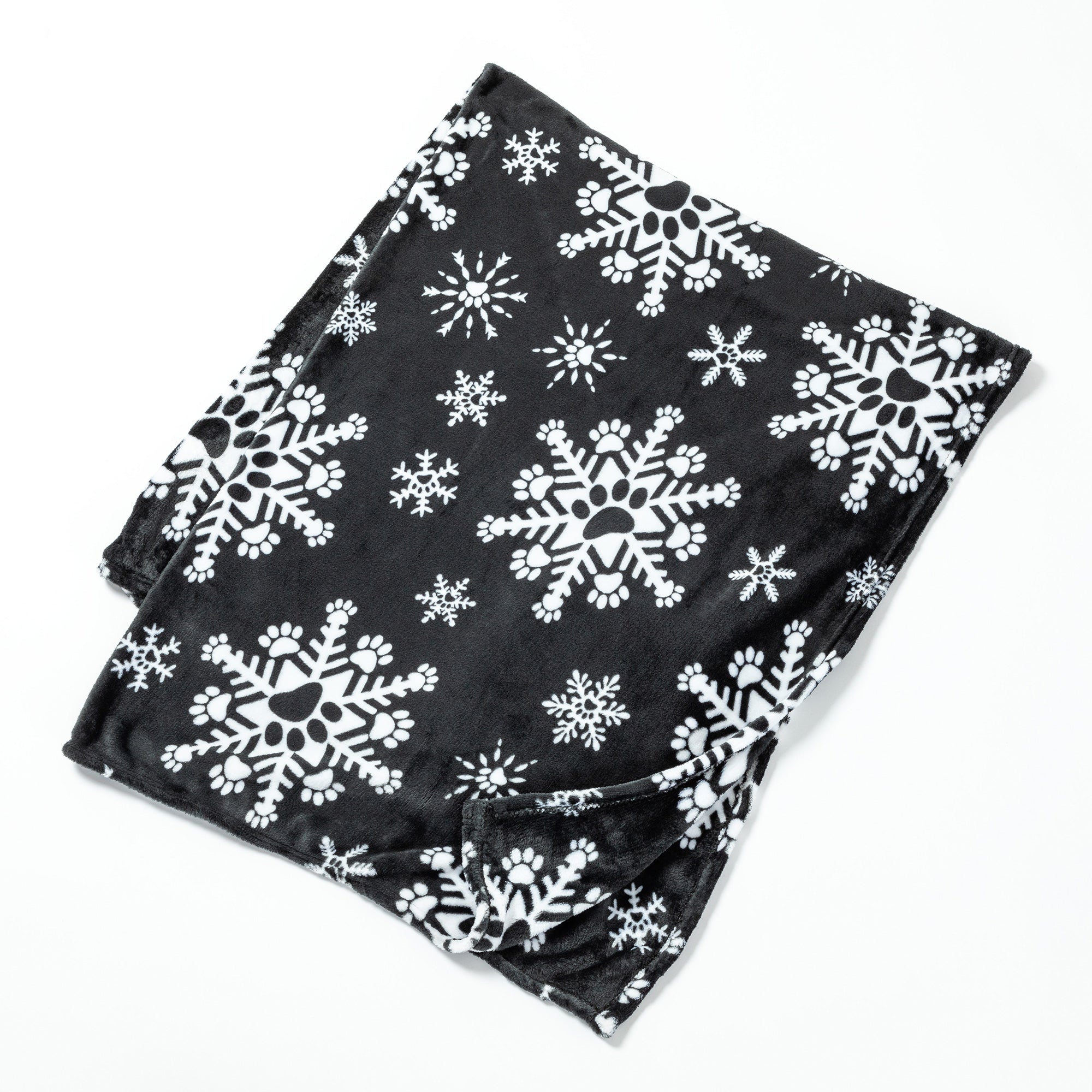 Super Cozy&trade; Fleece Paw Print Throw Blanket
