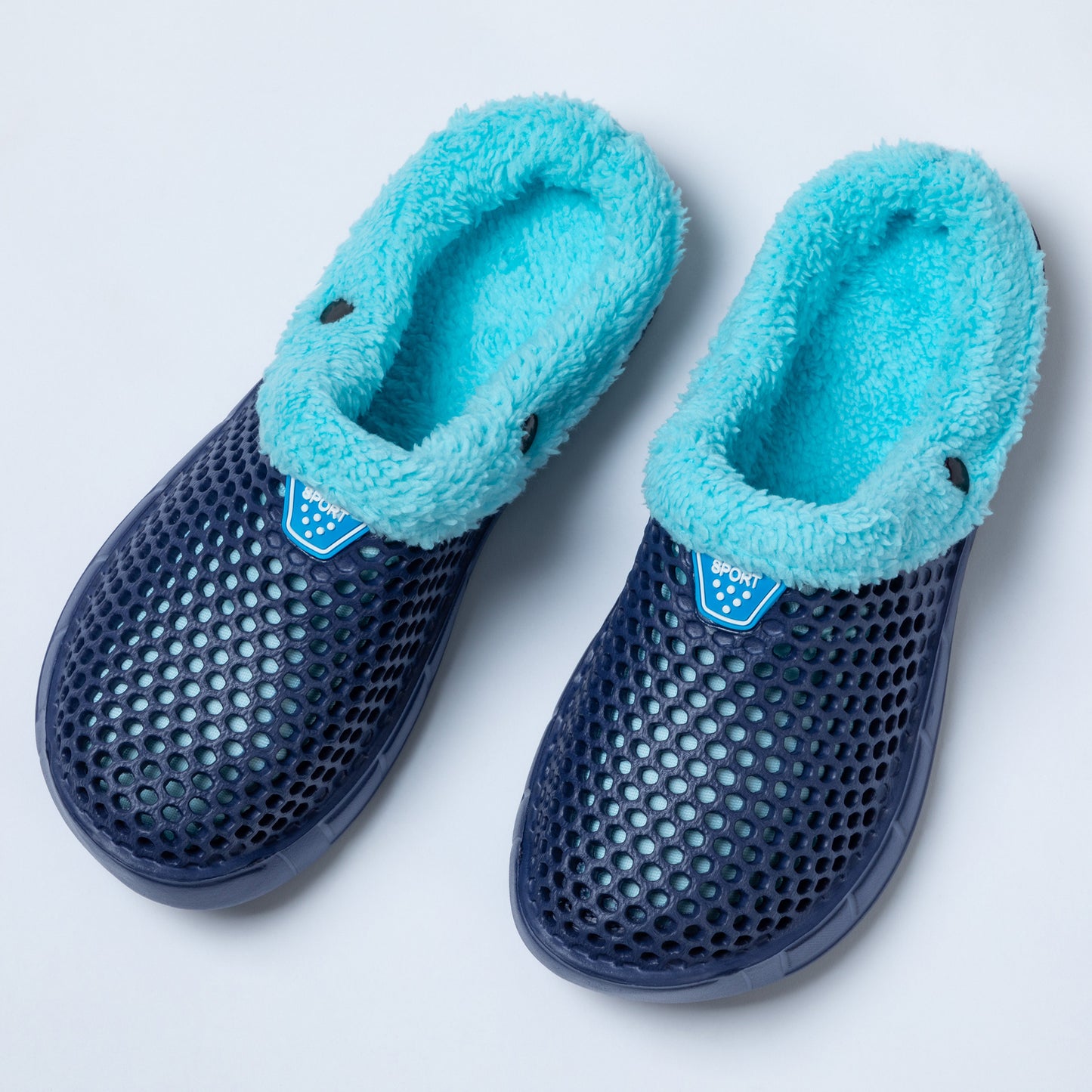 On the Go Sherpa Fleece-Lined Rubber Clogs