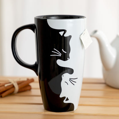 Paws & Prints Tall Ceramic Mug
