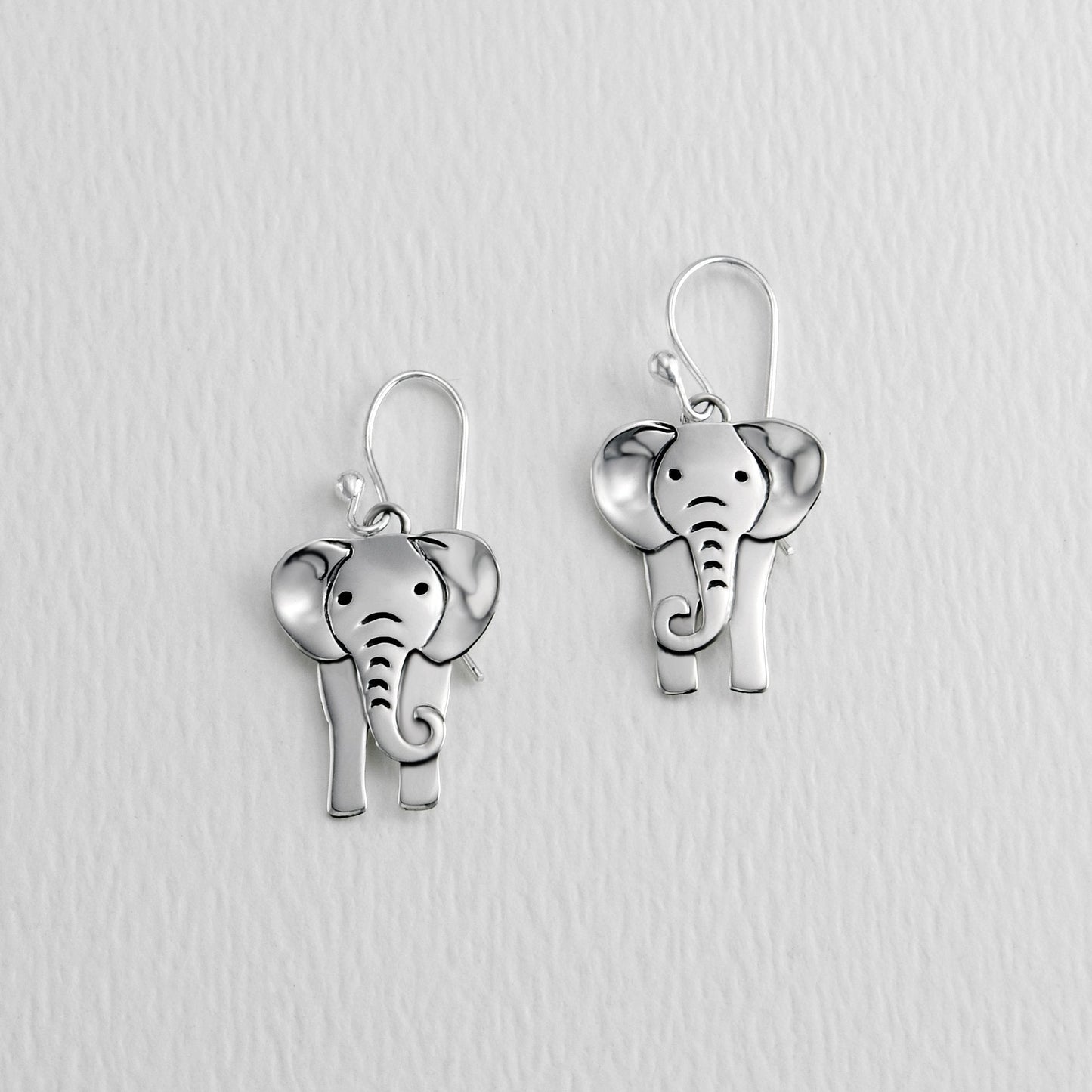 Elephant Sterling Silver Earrings
