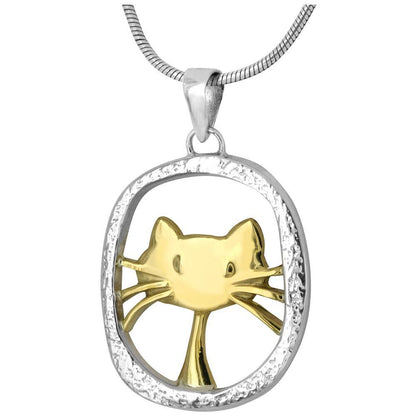 Cute Cat Sterling Necklace