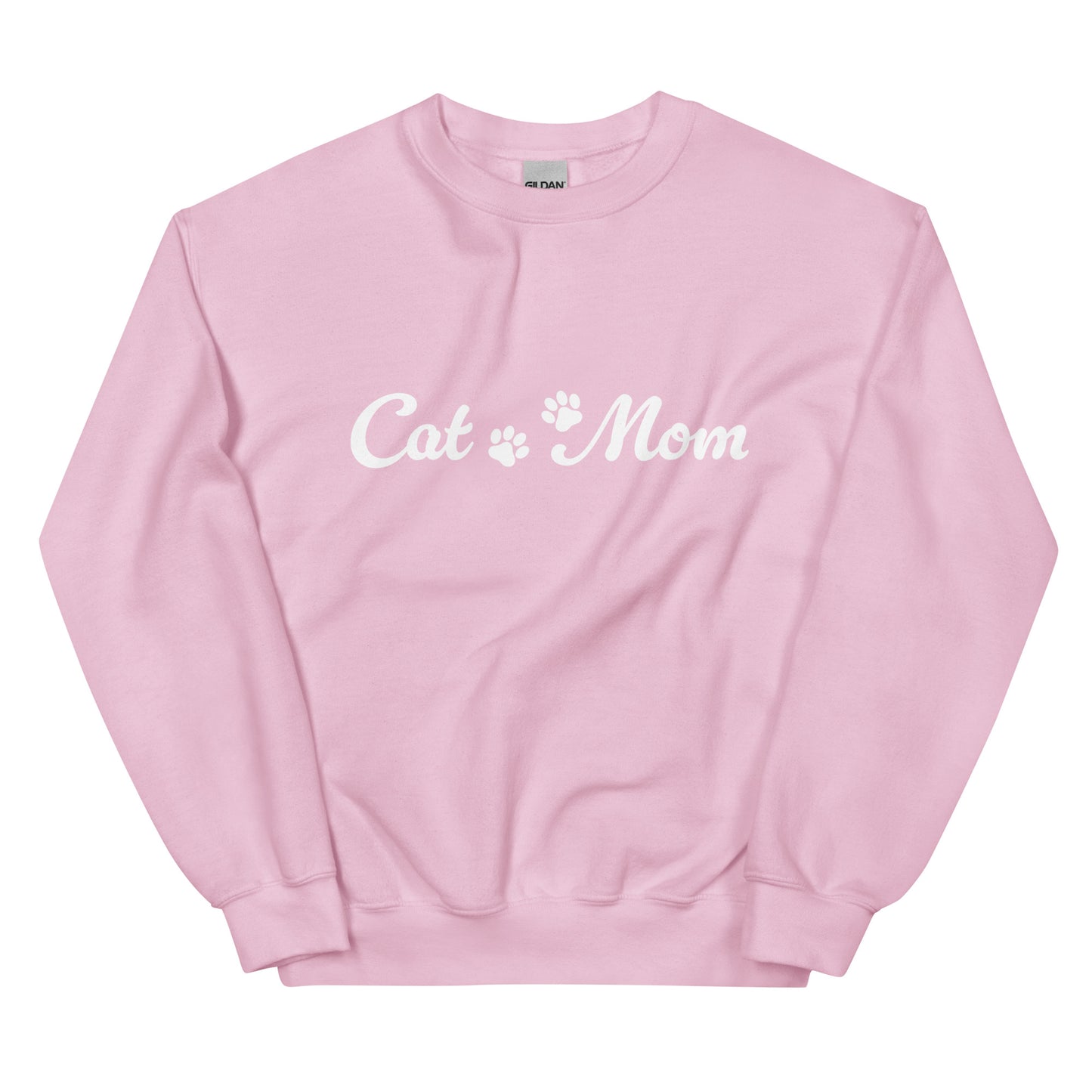 Paw Print Cat Mom Crewneck Sweatshirt