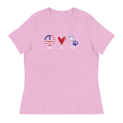 Peace Love & Pets Relaxed T-Shirt