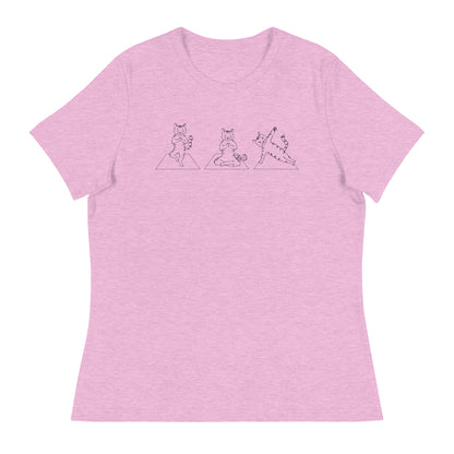 Cat Yoga Pose Relaxed T-Shirt