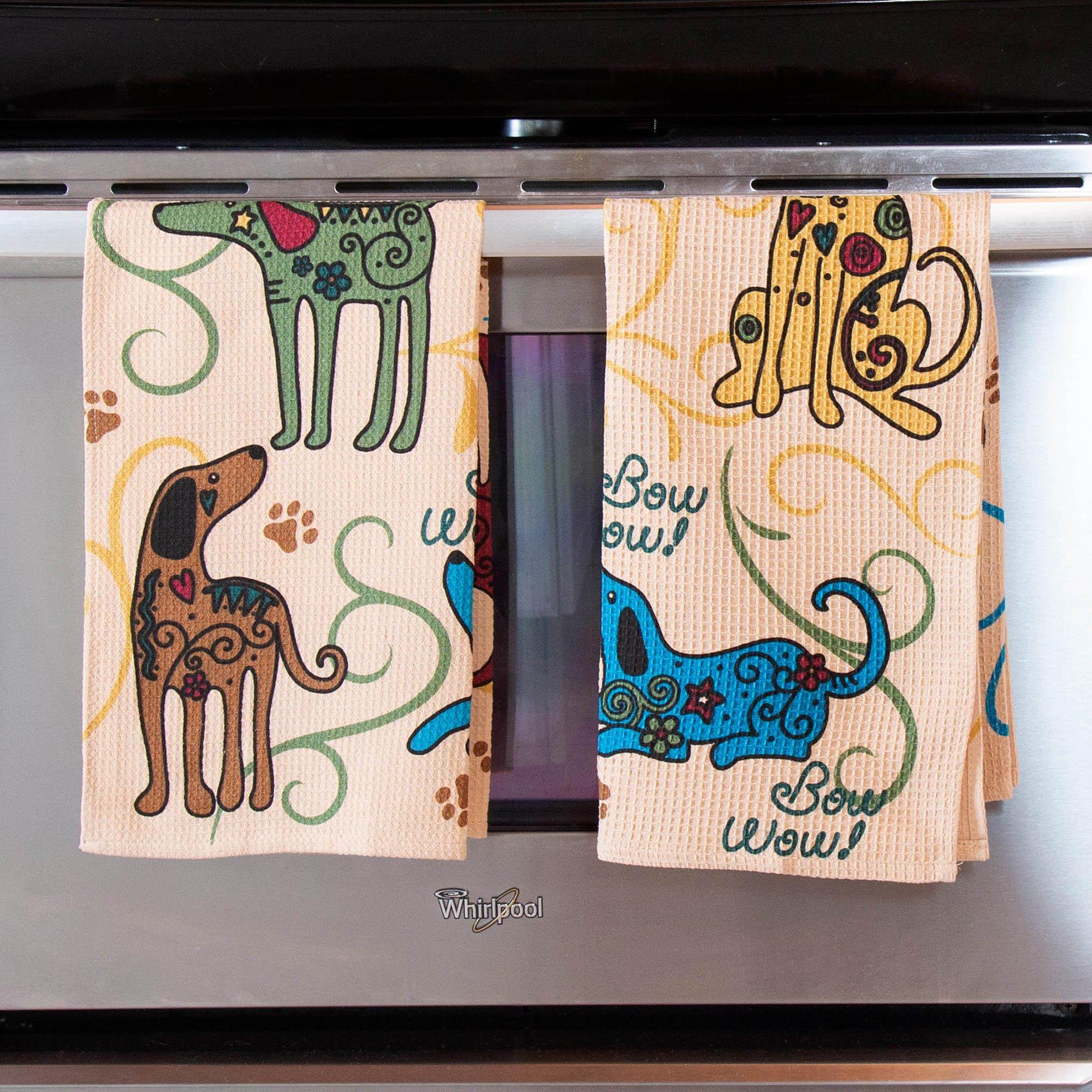 Festival Cats & Dogs Kitchen Towels