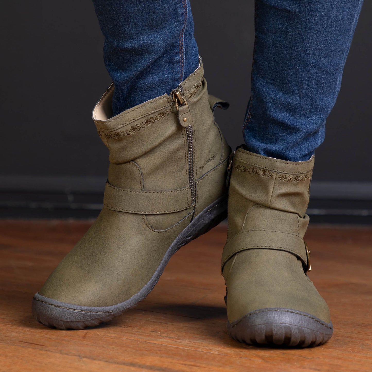 Jambu&trade; Dottie Vegan Buckle Ankle Boots