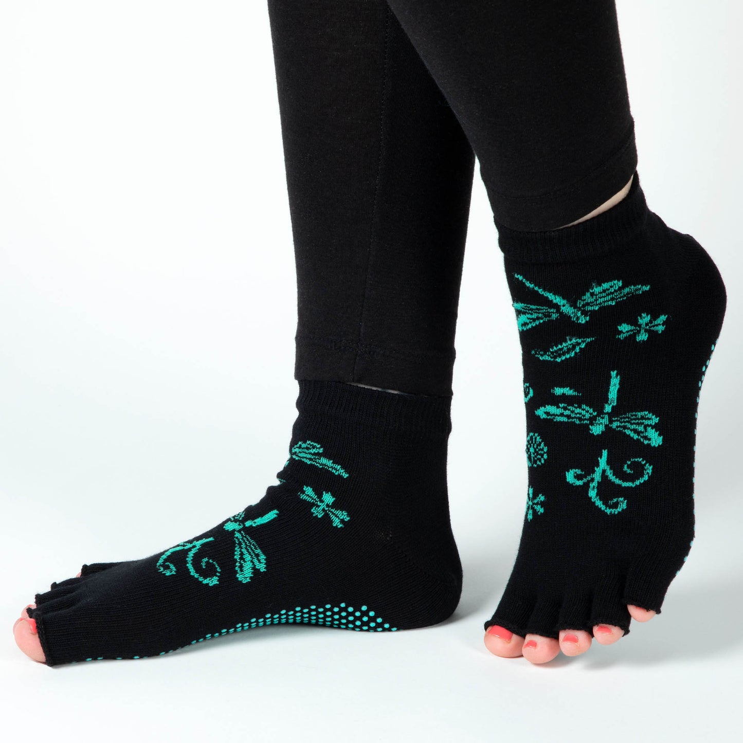 Jacquard Grip Yoga Socks