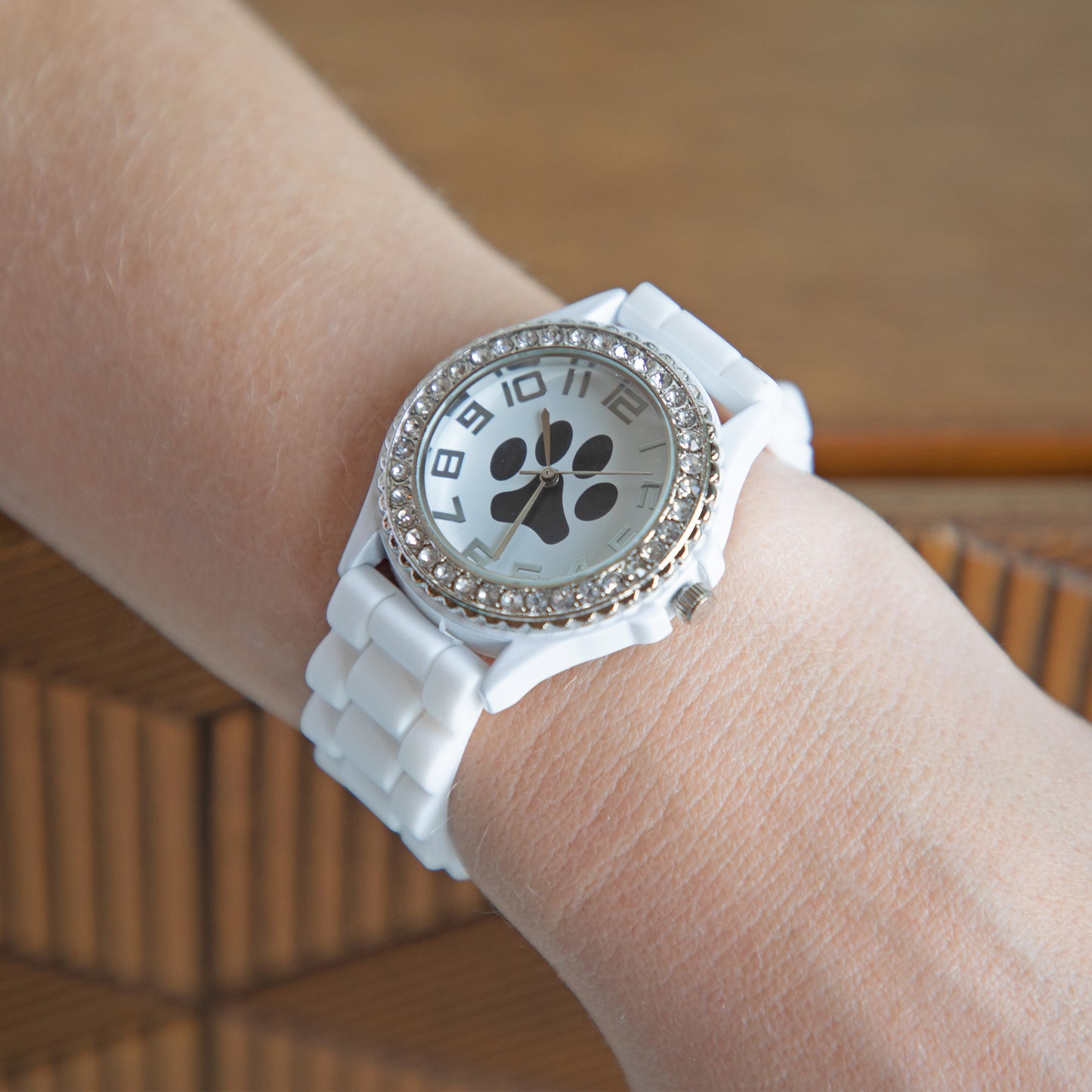 Paw Print Silicone Watch