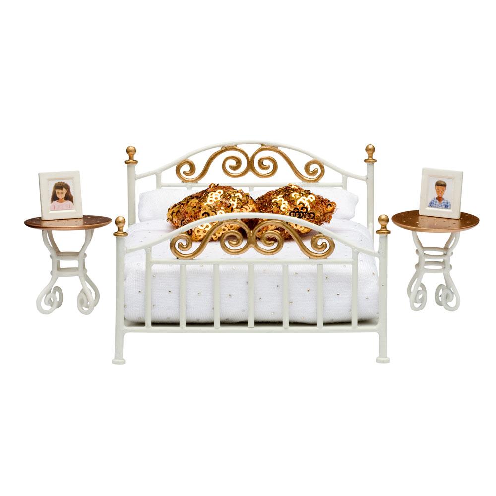Lundby™ Smaland Bedroom Set with Brass Bed