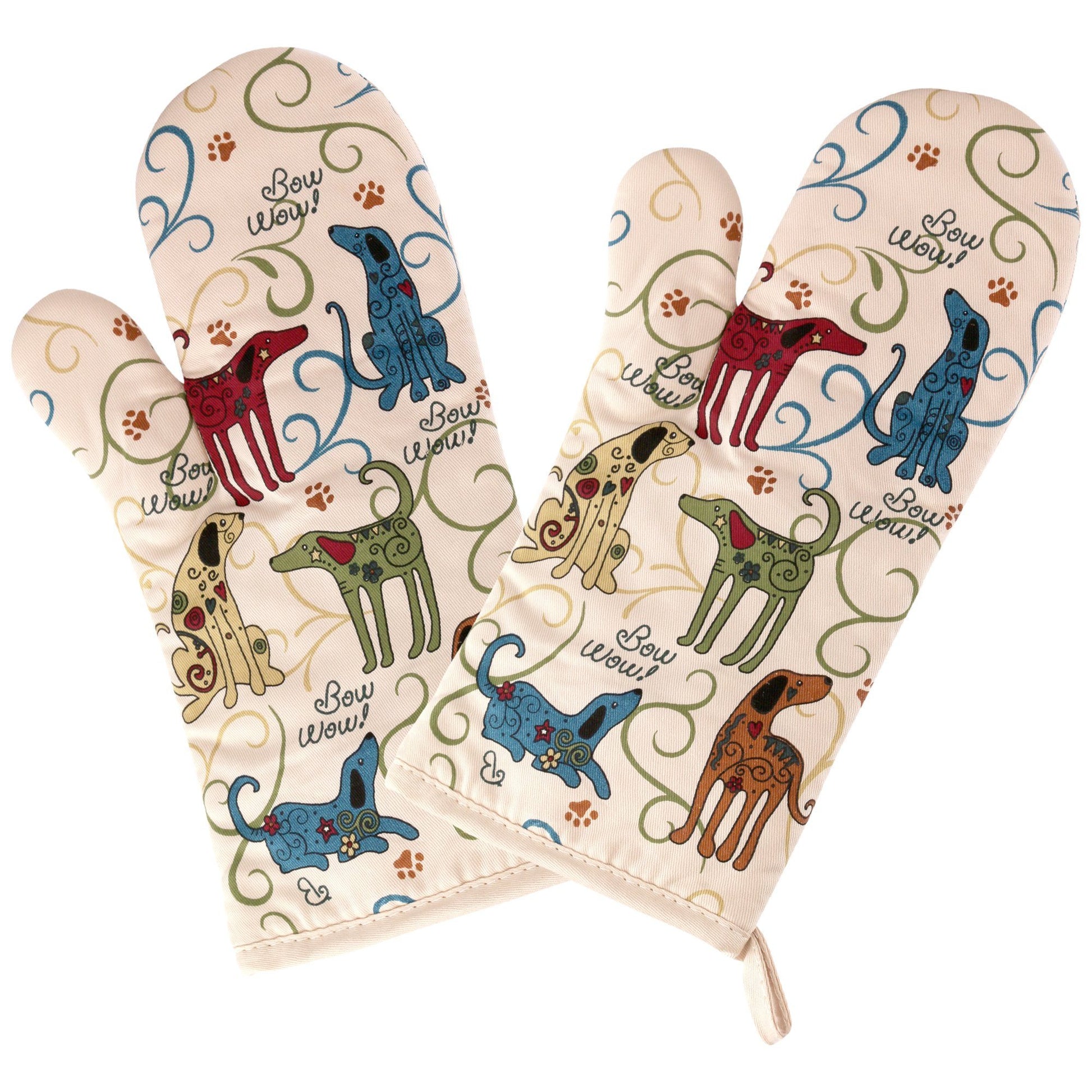 Festival Pets Oven Mitts - Set Of 2