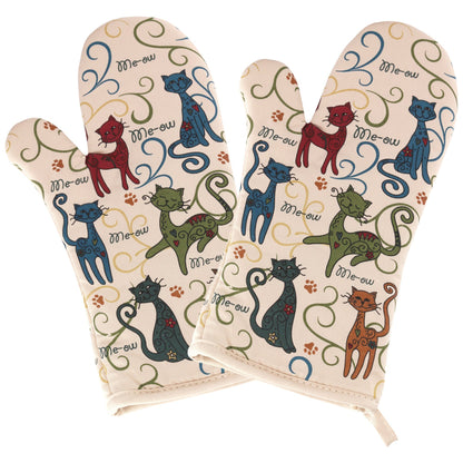 Festival Pets Oven Mitts - Set Of 2