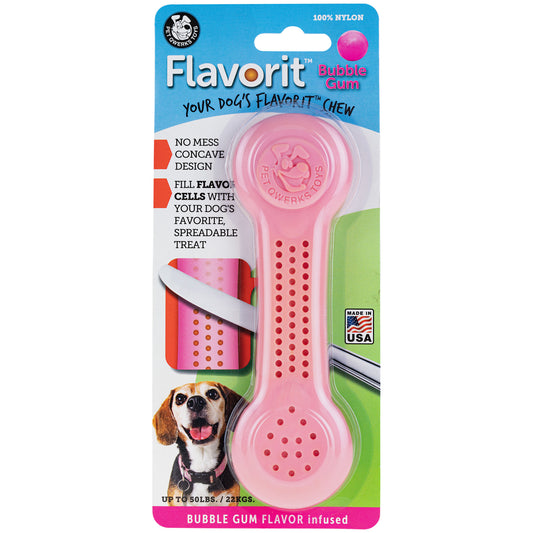 PetQwerks Flavorit&trade; Bubble Gum Dog Toy