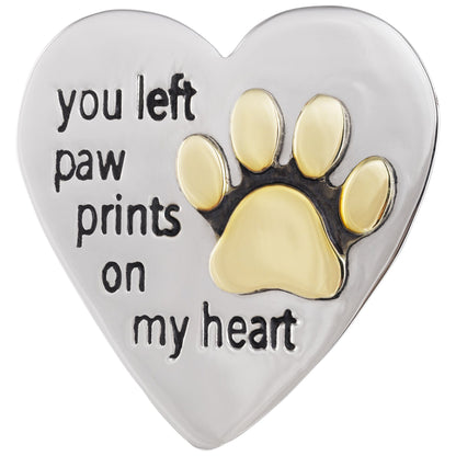 Remembrance Mixed Metals Paw Pin