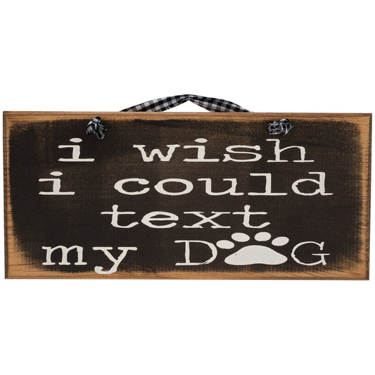 Dog Lover Wood Accent Sign