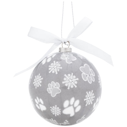 Silver Paws Ornaments - Set of 6