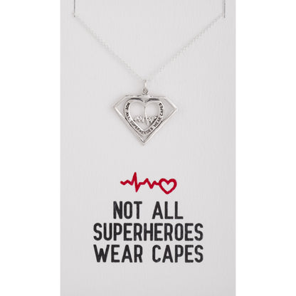 Healthcare Heroes Sterling Silver Necklace