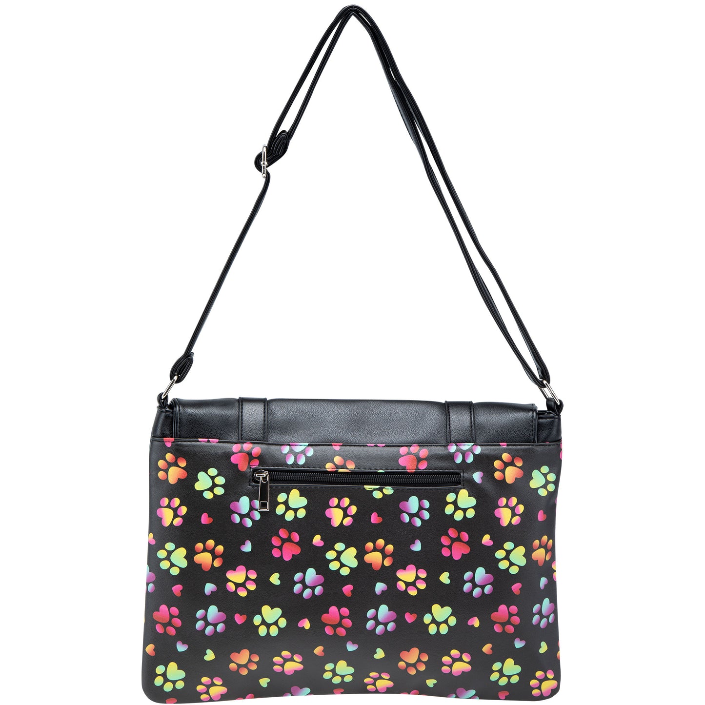 Colorful Paws Crossbody Purse