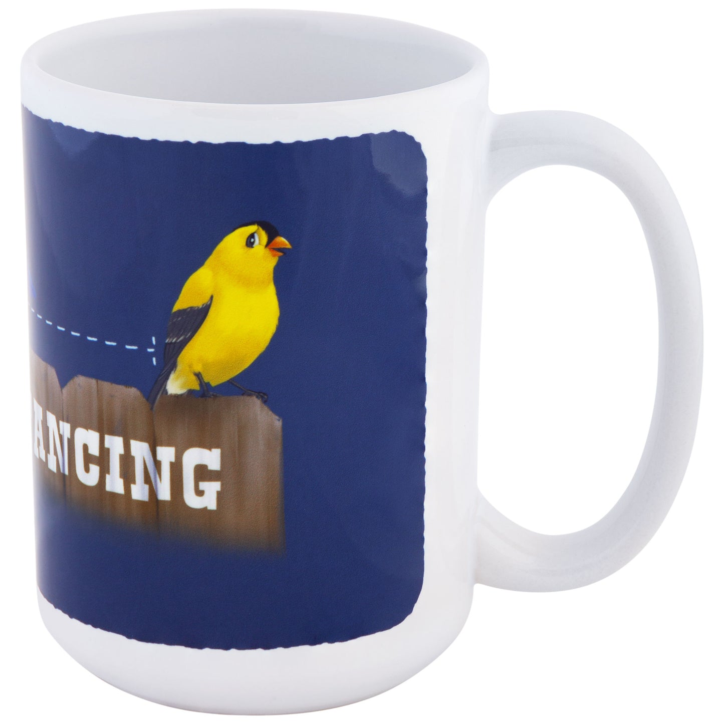 Social Distancing Bird Mug