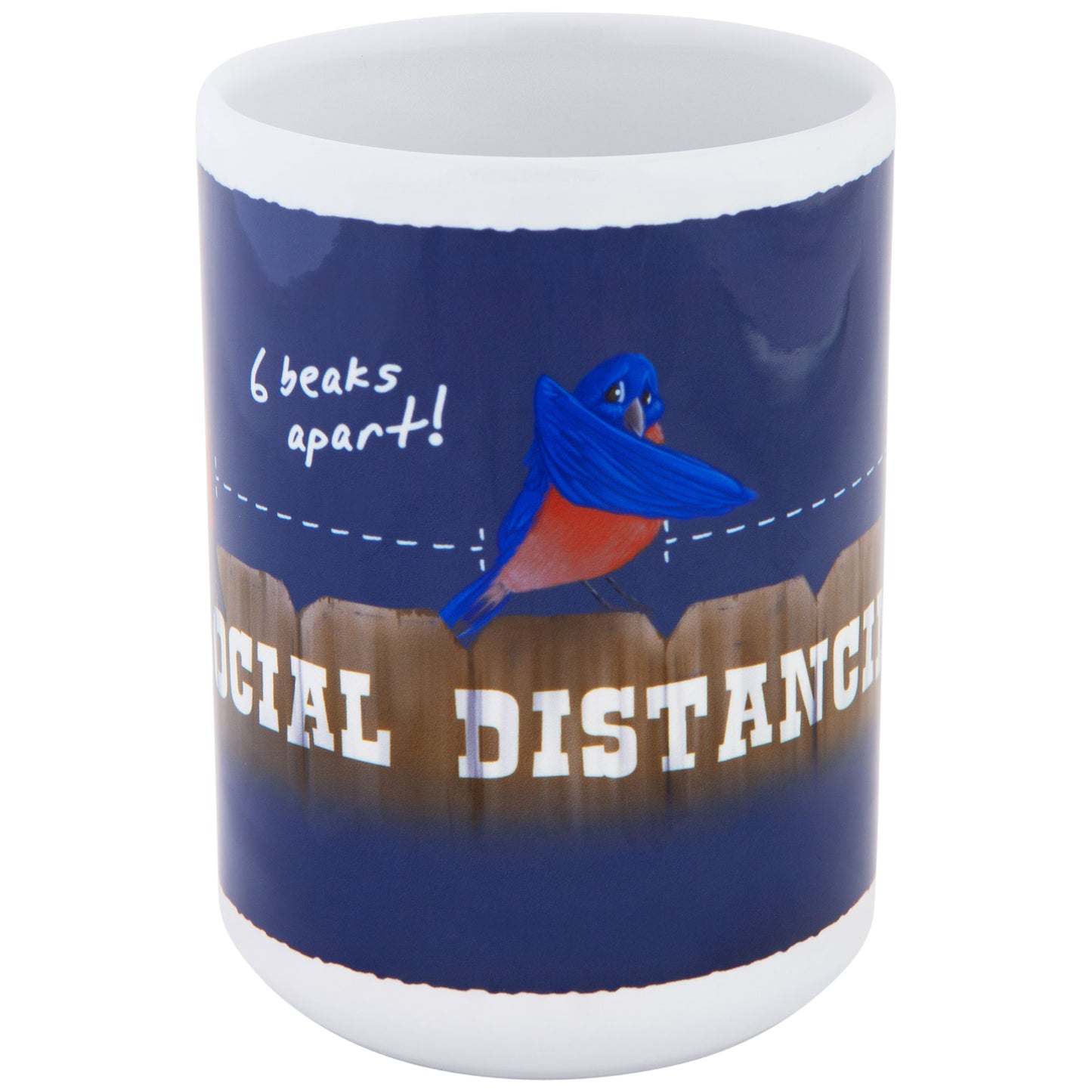 Social Distancing Bird Mug