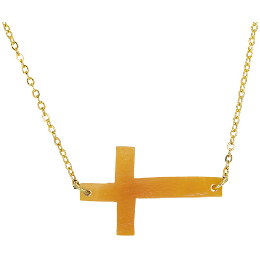 Faith Horn Cross Necklace