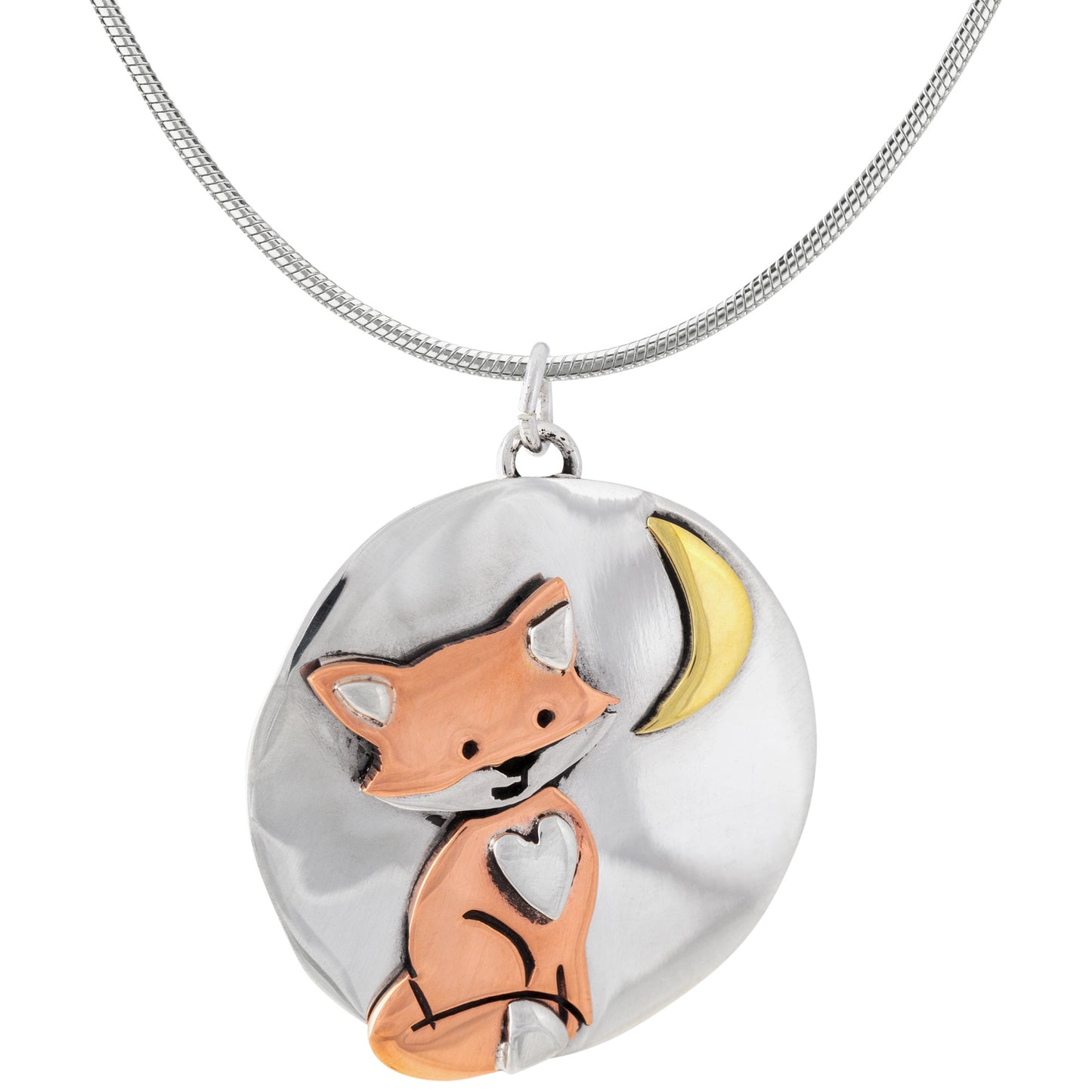 Moonlight Fox Sterling Necklace
