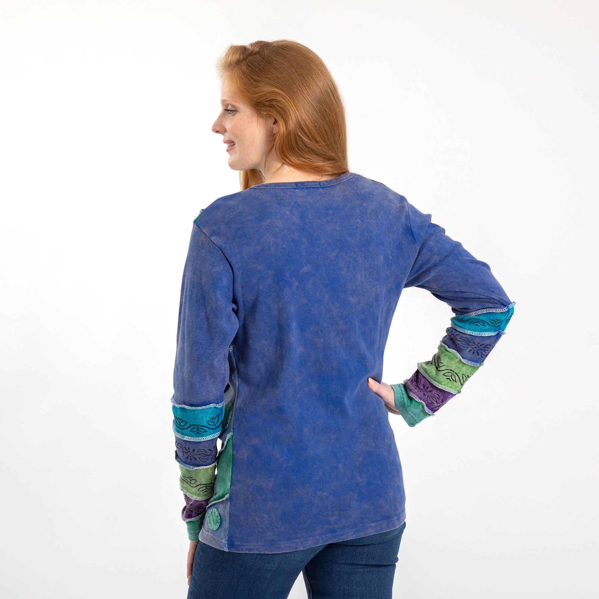 Diagonal Rays Long Sleeve Top | The Animal Rescue Site