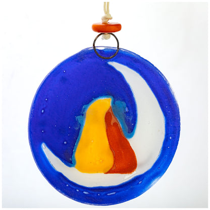 Moon Dogs Recycled Glass Ornament