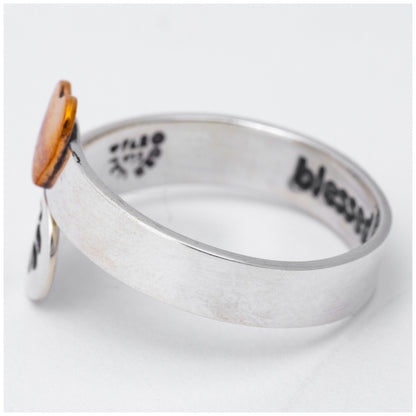 Blessed by Paws Sterling Adjustable Ring