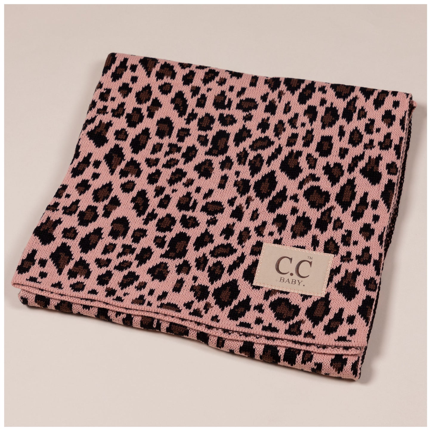 C&C&trade; Home Leopard Knit Baby Blanket
