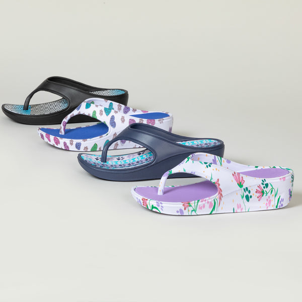 Paw Print Wedge Flip Flops | The Animal Rescue Site