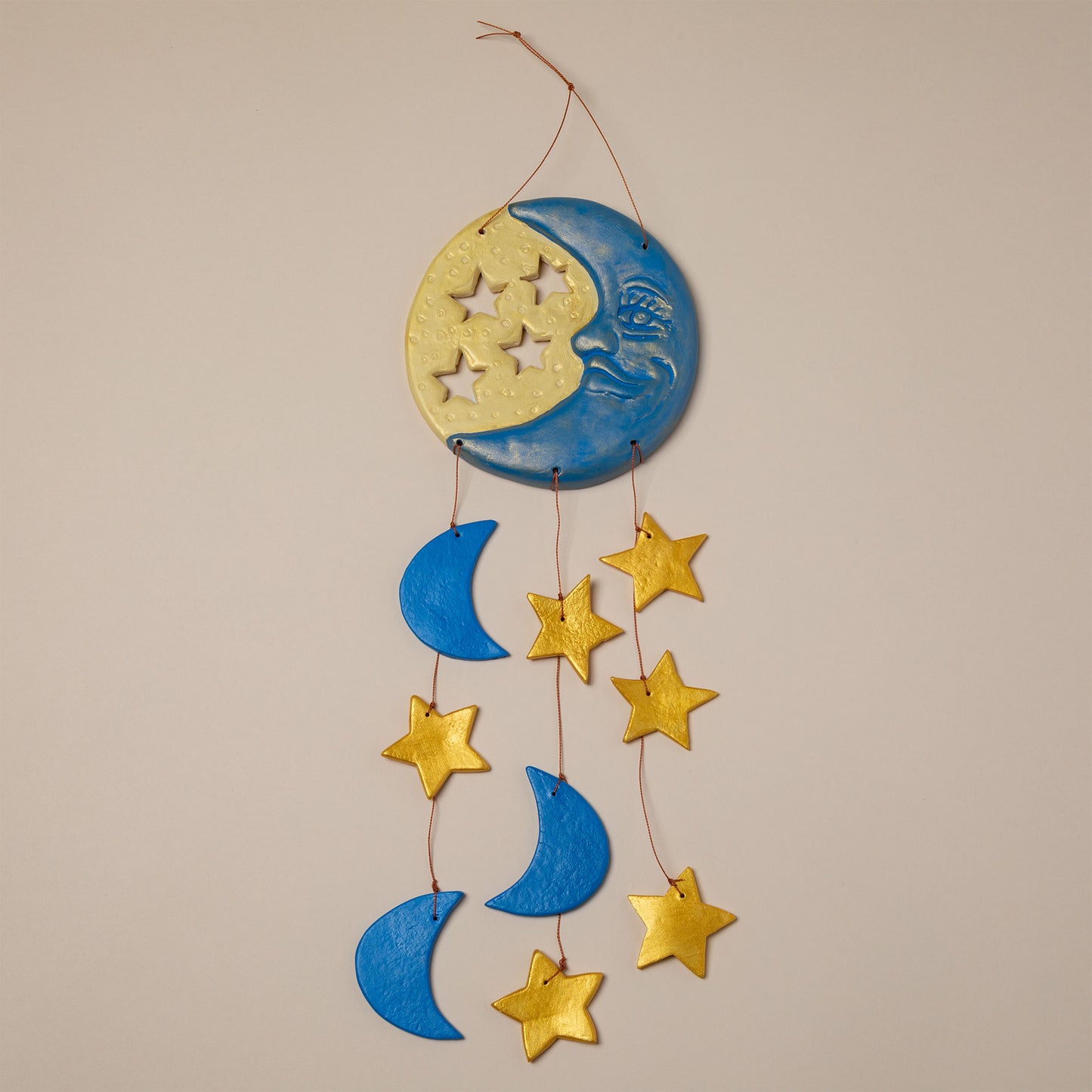 Moonlight & Stars Ceramic Wind Chime