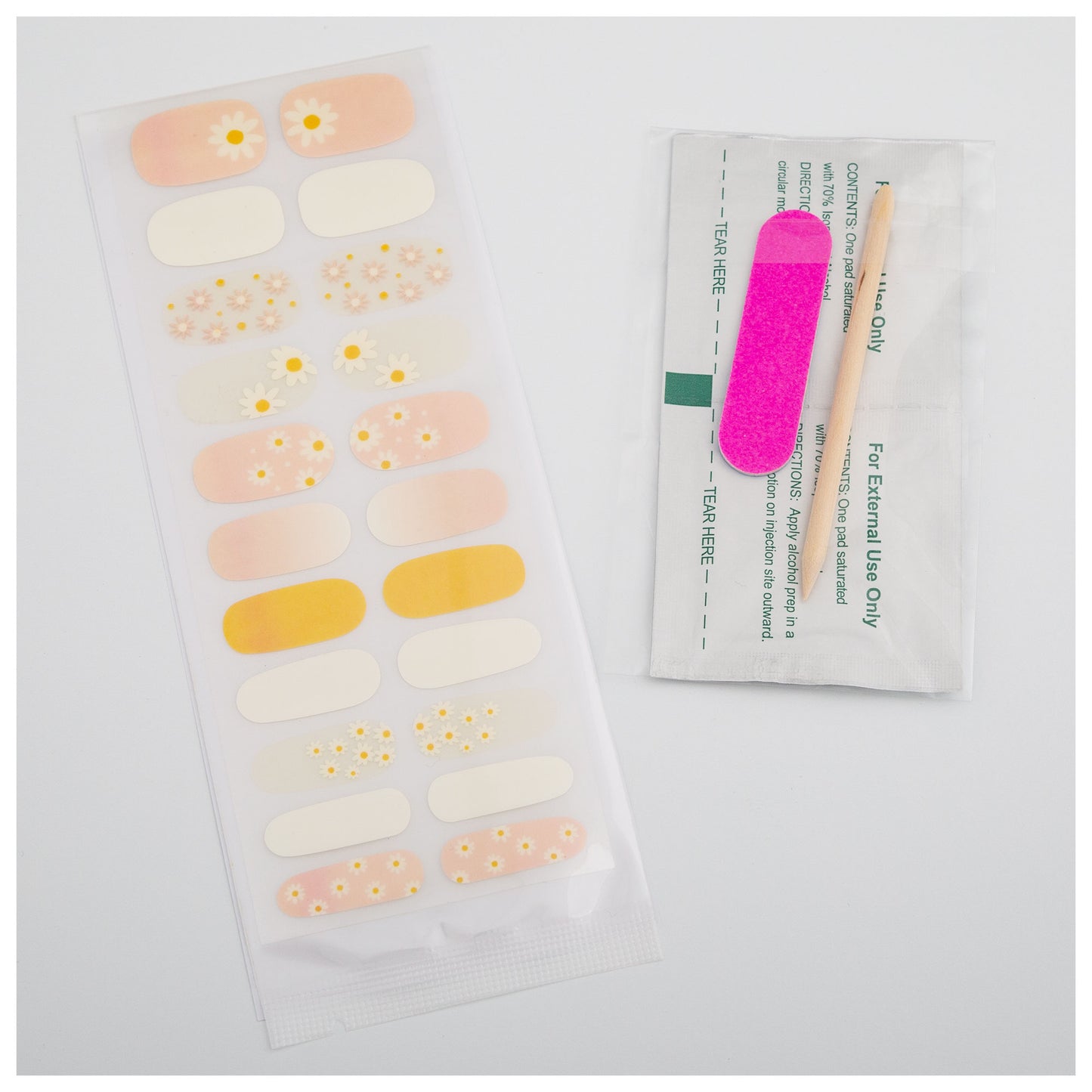 Flowers for the Sunshine Manicure Nail Wrap Kit
