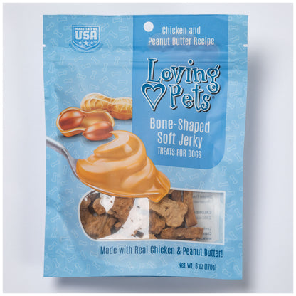 Loving Pets&reg; Peanut Butter Jerky Bones