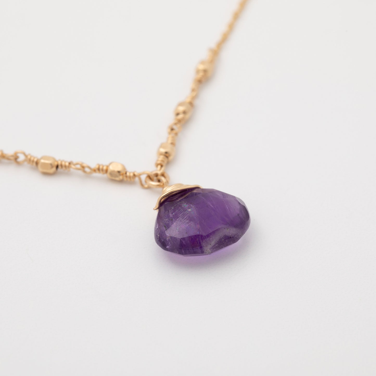Gold Filled Necklace with Gemstone