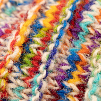 Space-Dye Hand Knit Wool Hat