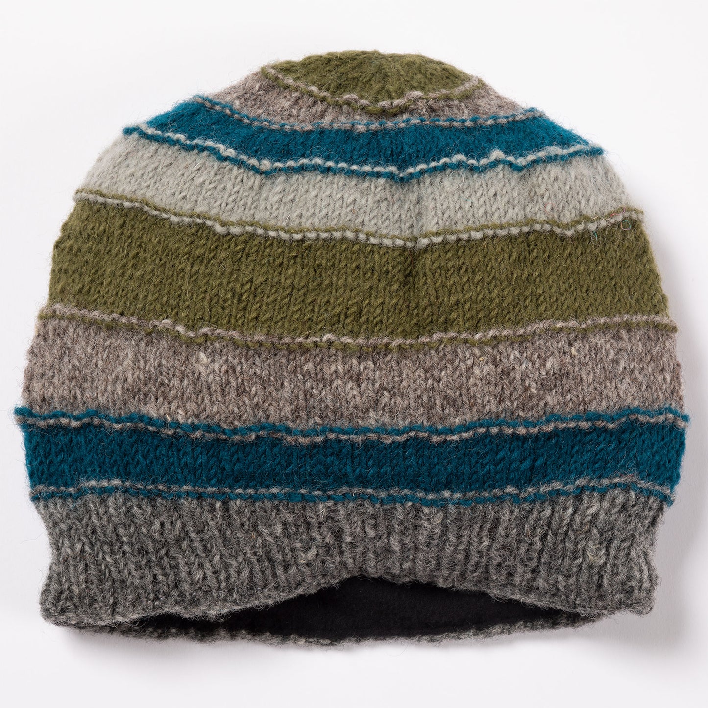 Bold Stripes Hand Knit Hat