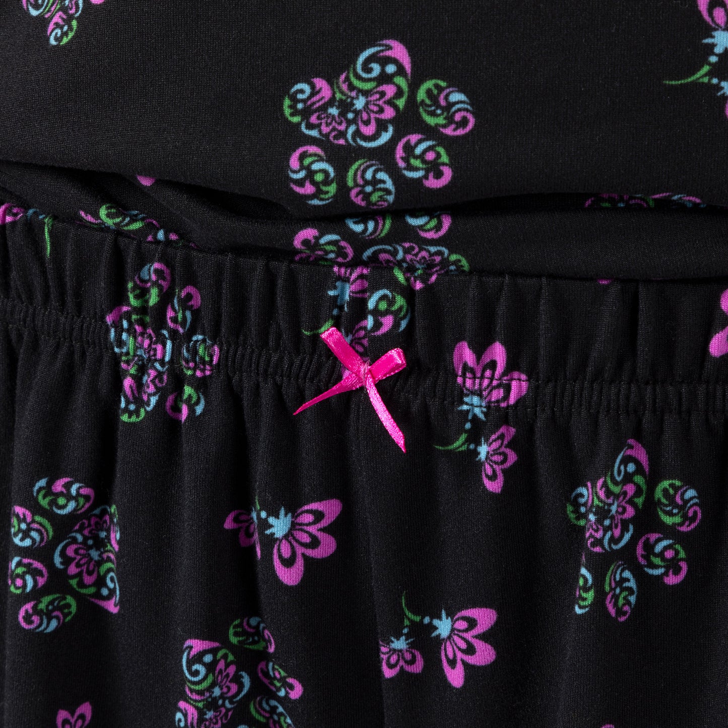 Flowers & Swirls Paw Prints Soft Touch Cami & Shorts Set