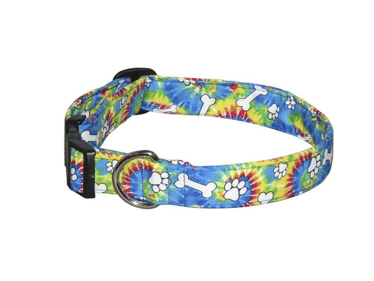 Tie-Dye Hippie Dog Collar
