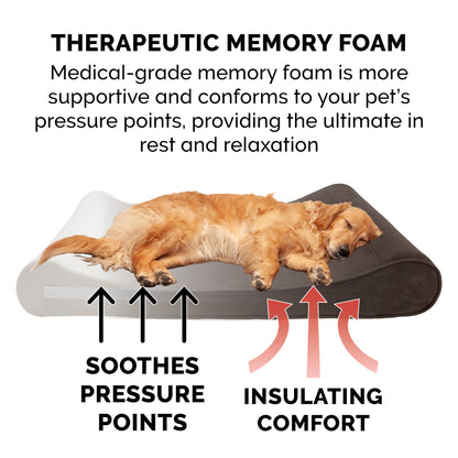 Memory Foam Microvelvet Luxe Lounger Pet Bed