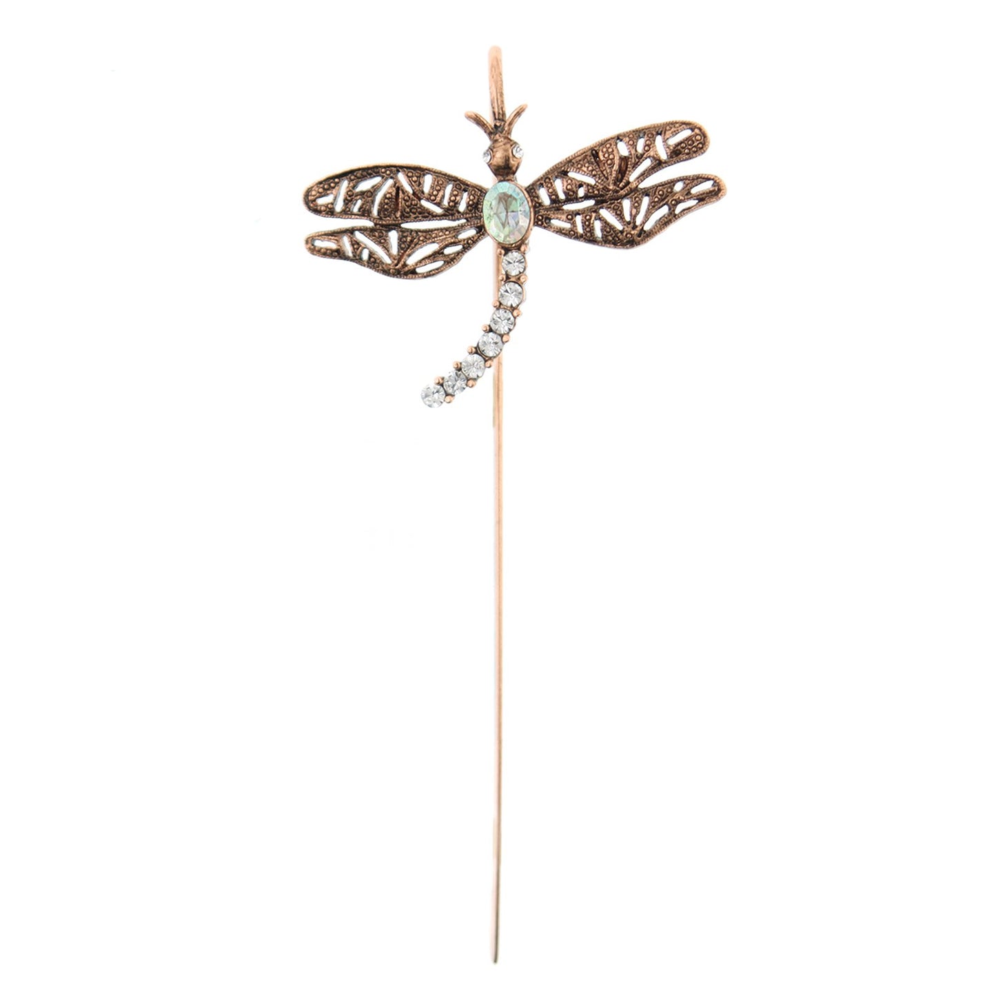 1928 Jewelry&reg; Copper-Tone Crystal Dragonfly Bookmark