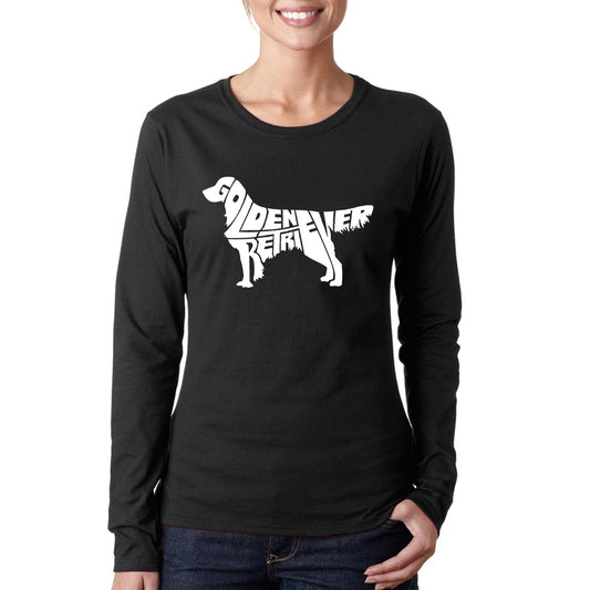 Golden Retriever - Women's Word Art Long Sleeve T-Shirt